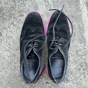 Cole Haan Lunargrand Wingtip Black/Pink US Men Size 6.5 Oxfords Zerogrand